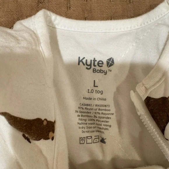 Kyte Baby Sleep Bag in Honey Bear TOG 1.0 - Picture 2 of 6